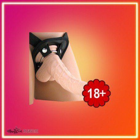 American Whopper 6.5"Dong Vibrating With Harness SO-006