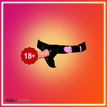 LeLuv 7.5 Vibrating and Rotating Female Lesbian Strap On SO-011