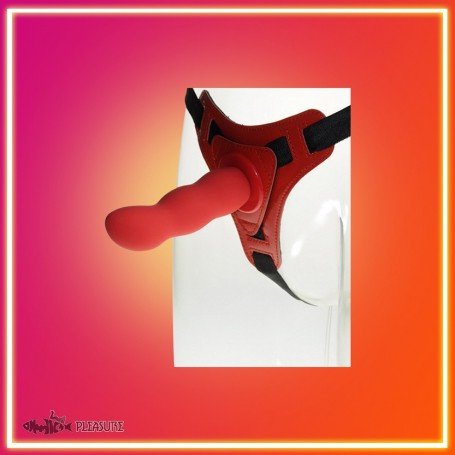 Red Deep Climax Strap On Dildo Realistic Penis Harness SO-021