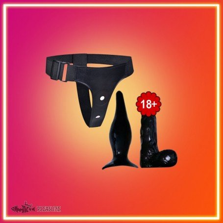 Strap-on Dildo With Anal Butt Plug SO-023