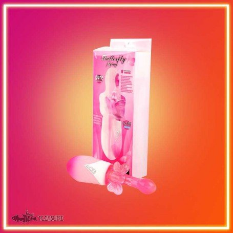 Butterfly Clitoris 6 Function Rotation Rabbit Vibrator RV-017