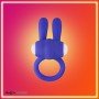 Kingfansion Mini Vibrating Rabbit Cock Ring (Blue) CR-017