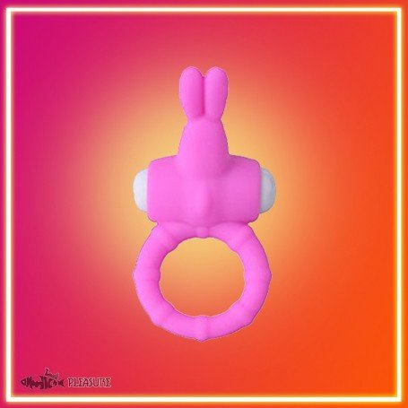 Rabbit Vibrating Penis Ring Blue Lolly CR-018