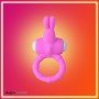 Rabbit Vibrating Penis Ring Blue Lolly CR-018
