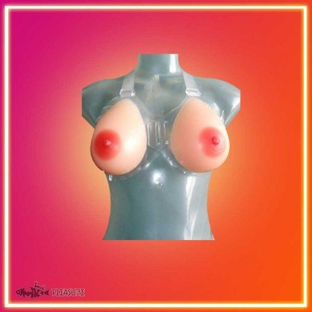 Silicone Breast 550 gms/pair with Transperant Bra SBP-001
