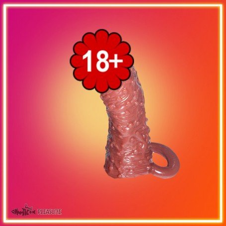 Solid Head Reusable Penis Extension Sleeve chocolate PES-026