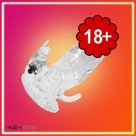 Triple Pleasure Vibrating Rabbit Penis Sleeve PES-028