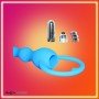 Blue Silicone Anal Vibrator AD-029