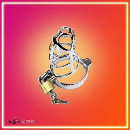 Chastity Steel Lock Device for Men BDSM-010